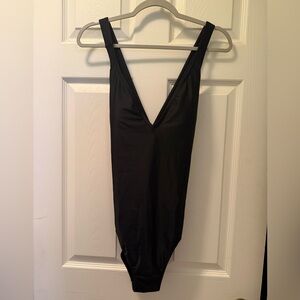 J. Crew V-neck cross-back one-piece swimsuit (10 DD)